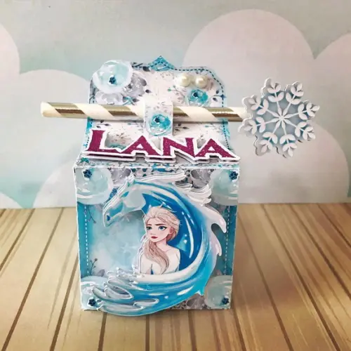 Kit 30 Caixinhas Para Festa Tema Frozen