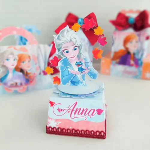 Kit 30 Caixinhas Para Festa Tema Frozen