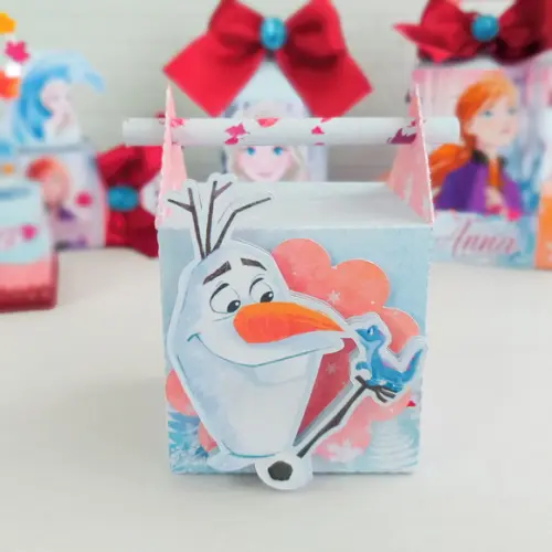 Kit 30 Caixinhas Para Festa Tema Frozen