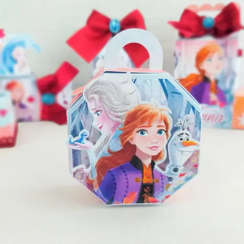 Kit 30 Caixinhas Para Festa Tema Frozen