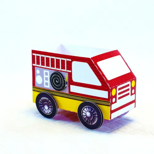 Kit 30 Caixinhas Tema Bombeiros