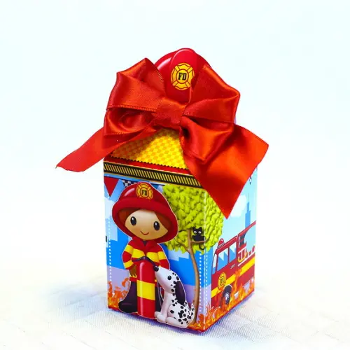 Kit 30 Caixinhas Tema Bombeiros