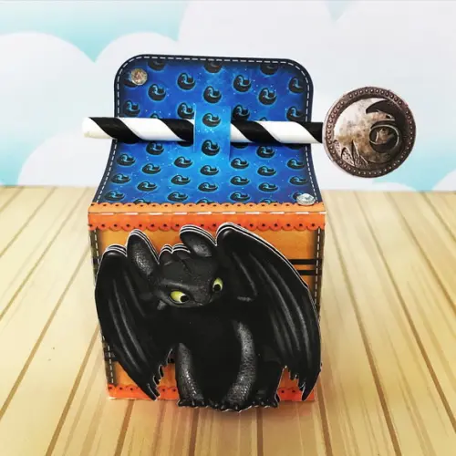 Kit 30 Caixinhas Tema Como Treinar Seu Dragao