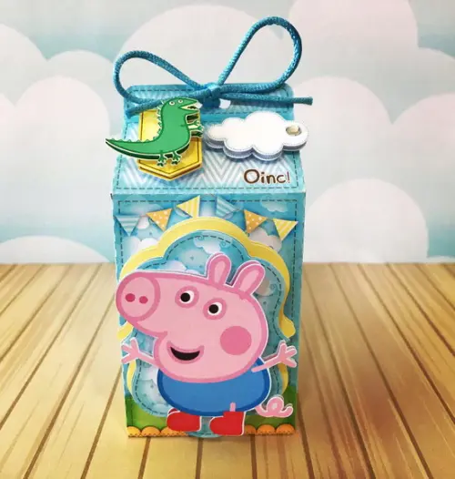 Kit 30 Caixinhas Tema Georg Pig