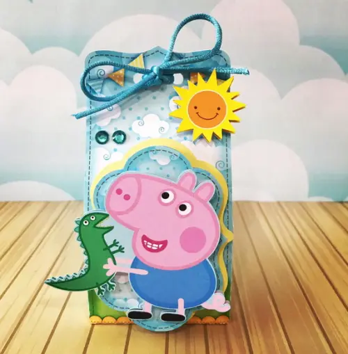 Kit 30 Caixinhas Tema Georg Pig