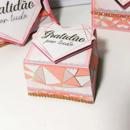 Kit 30 Caixinhas Tema Gratidão