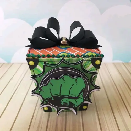 Kit 30 Caixinhas Tema Hulk