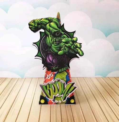 Kit 30 Caixinhas Tema Hulk