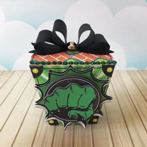 Kit 30 Caixinhas Tema Hulk