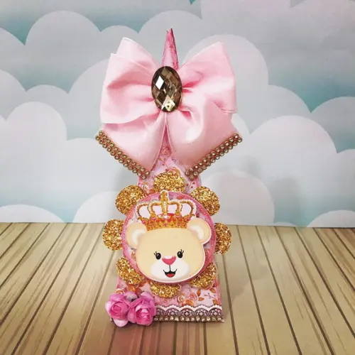 Kit 30 Caixinhas Tema Ursinha Princesa