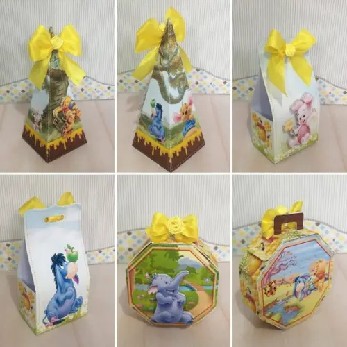 Kit 30 Caixinhas Ursinho Pooh