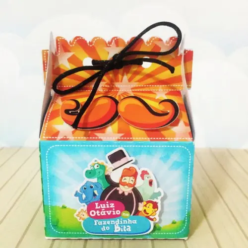 KIT 40 CAIXINHAS TEMA MUNDO BITA FAZENDINHA