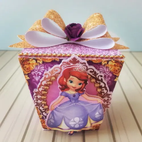 KIT 50 CAIXINHAS PRINCESA SOFIA