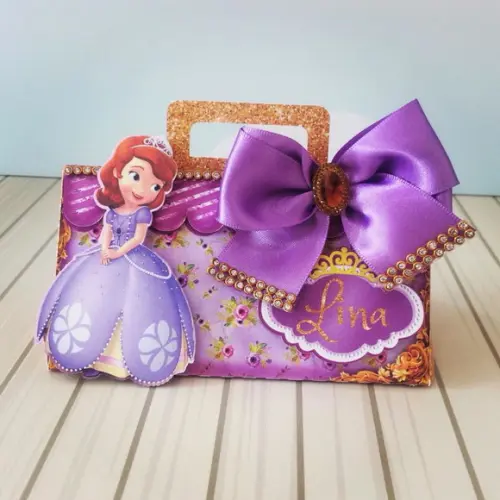 KIT 50 CAIXINHAS PRINCESA SOFIA