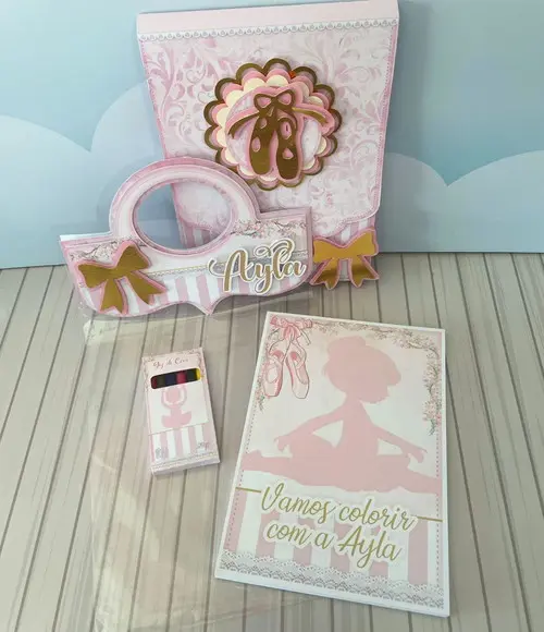 Kit de Colorir Tema Bailarina