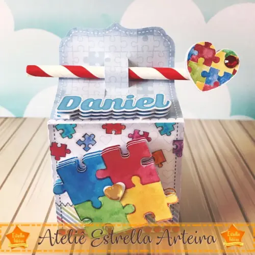 KIT FESTA 20 CAIXINHAS -AUTISMO