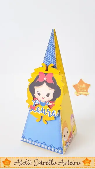 KIT FESTA 30 CAIXINHAS - BRANCA DE NEVE