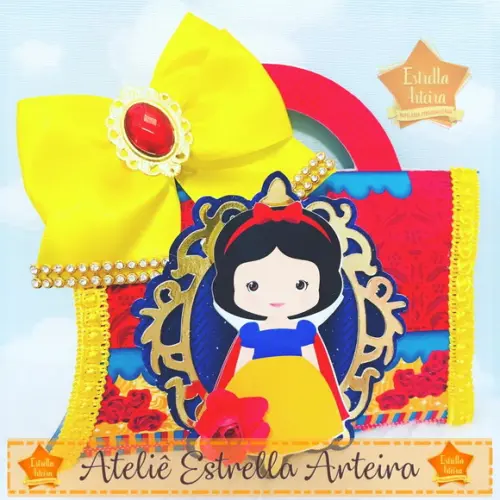KIT FESTA 30 CAIXINHAS - BRANCA DE NEVE