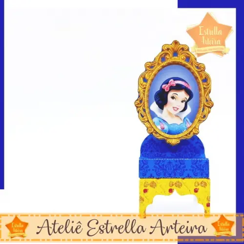 KIT FESTA 30 CAIXINHAS - BRANCA DE NEVE