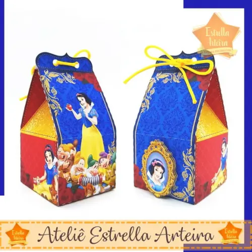 KIT FESTA 30 CAIXINHAS - BRANCA DE NEVE