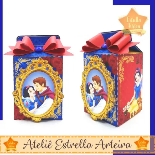 KIT FESTA 30 CAIXINHAS - BRANCA DE NEVE