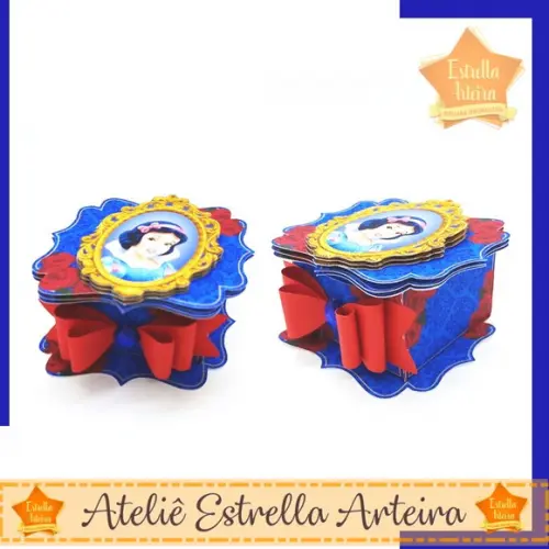 KIT FESTA 30 CAIXINHAS - BRANCA DE NEVE