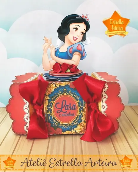 KIT FESTA 30 CAIXINHAS - BRANCA DE NEVE