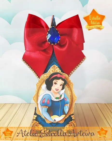 KIT FESTA 30 CAIXINHAS - BRANCA DE NEVE