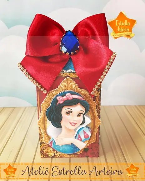 KIT FESTA 30 CAIXINHAS - BRANCA DE NEVE