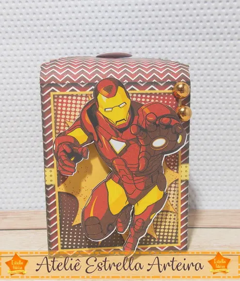 KIT FESTA 30 CAIXINHAS - HOMEM DE FERRO