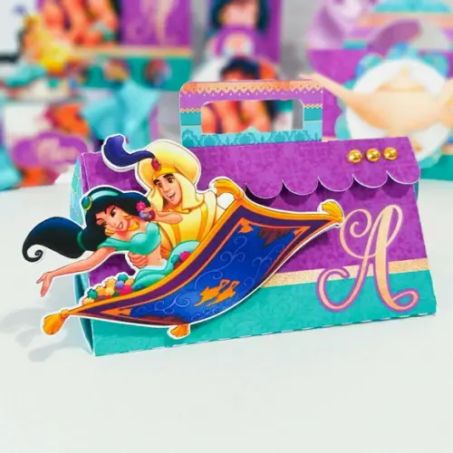 KIT FESTA 30 CAIXINHAS - JASMINE E ALADDIN