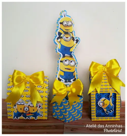 Kit Festa 30 Caixinhas - Minions