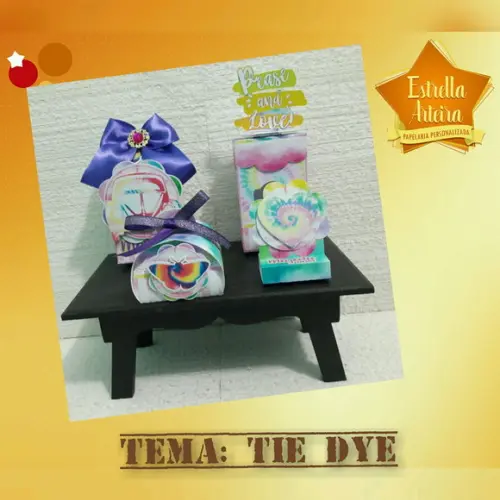 KIT FESTA 30 CAIXINHAS - TIE DYE