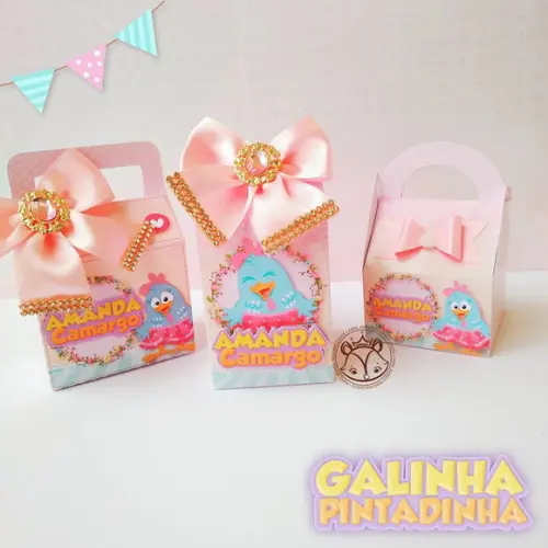 KIT FESTA 30 CAIXINHAS -GALINHA PINTADINHA CANDY 2