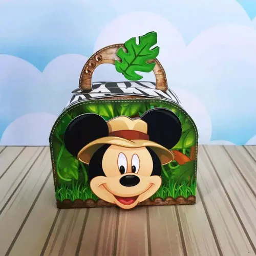 KIT FESTA 30 CAIXINHAS MICKEY SAFARI
