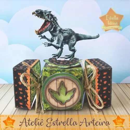 Kit Festa 40 Caixas Tema Jurassic Park