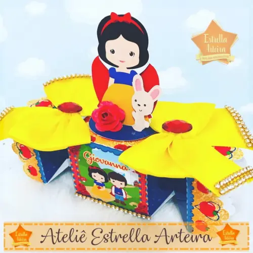 KIT FESTA 40 CAIXINHAS - BRANCA DE NEVE
