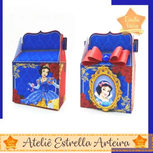 KIT FESTA 40 CAIXINHAS - BRANCA DE NEVE