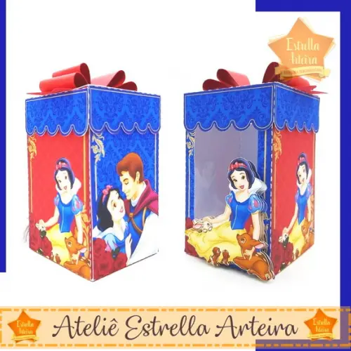 KIT FESTA 40 CAIXINHAS - BRANCA DE NEVE