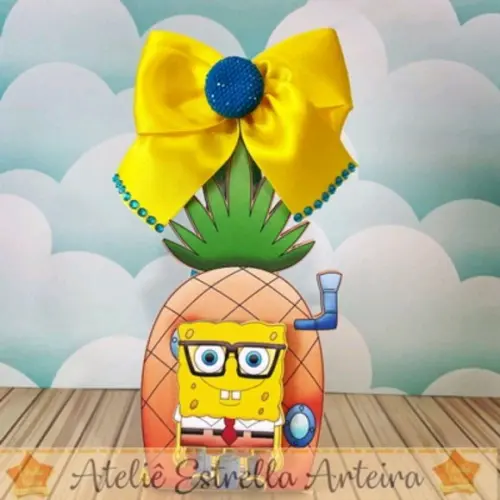 KIT FESTA 40 CAIXINHAS BOB ESPONJA