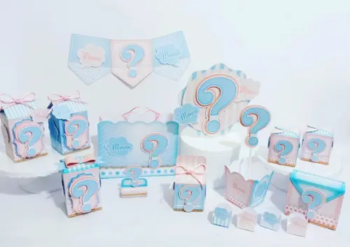 KIT FESTA CHÁ REVELAÇÃO DE BEBÊ