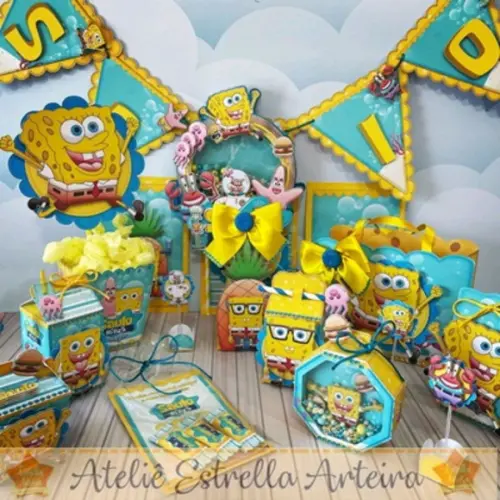 KIT FESTA COMPLETA BOB ESPONJA