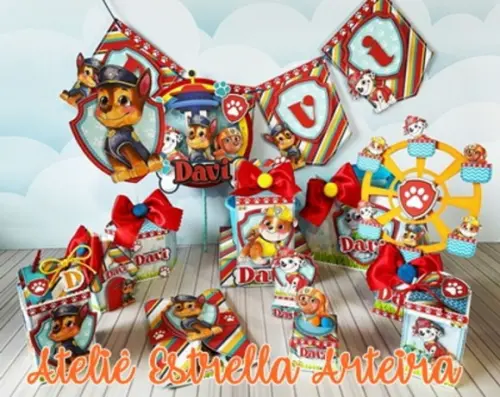 KIT FESTA COMPLETÃO PATRULHA CANINA