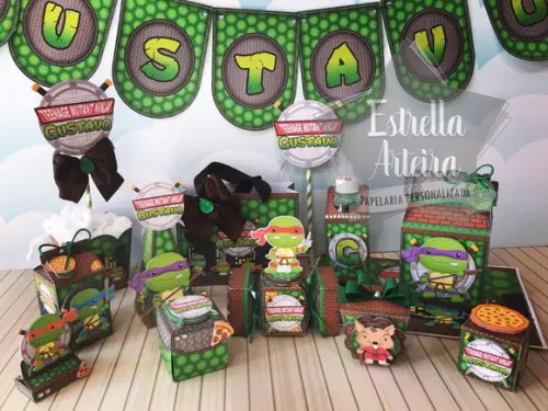 KIT FESTA PERSONALIZA TARTARUGA NINJA