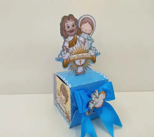 KIT FESTA PERSONALIZADA BATIZADO MENINO