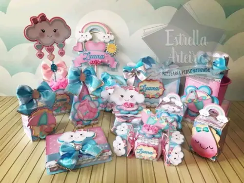 KIT FESTA PERSONALIZADA CHUVA DE AMOR