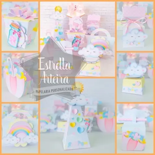 KIT FESTA PERSONALIZADA CHUVA DE AMOR