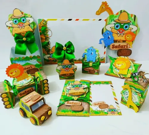 KIT FESTA PERSONALIZADA MUNDO BITA SAFARI