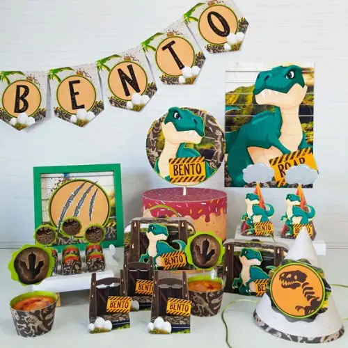 KIT FESTA SO UM BOLINHO DINOSSAURO