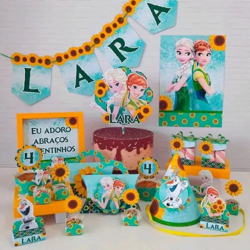 Kit Festa Só Um Bolinho Tema Frozen Fever